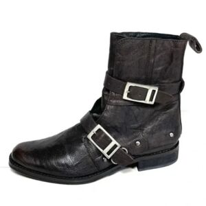 FREE PEOPLE outsiders moto boots brown 9 9.5